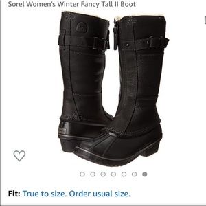 Sorel Fancy Tall Boot 11 Black 10
